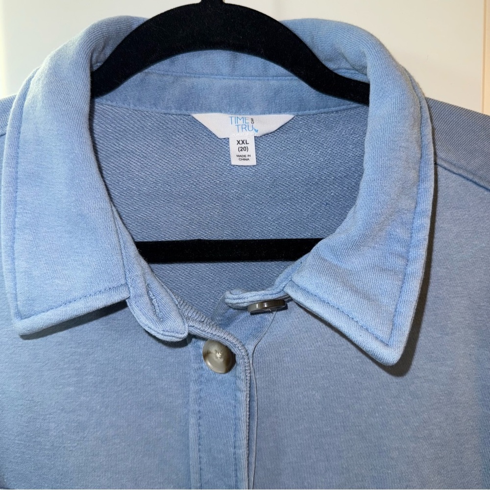 Time and Tru Women’s Knit Shacket / XXL / Light Blue
Excellent Condition - Picture 3 of 5